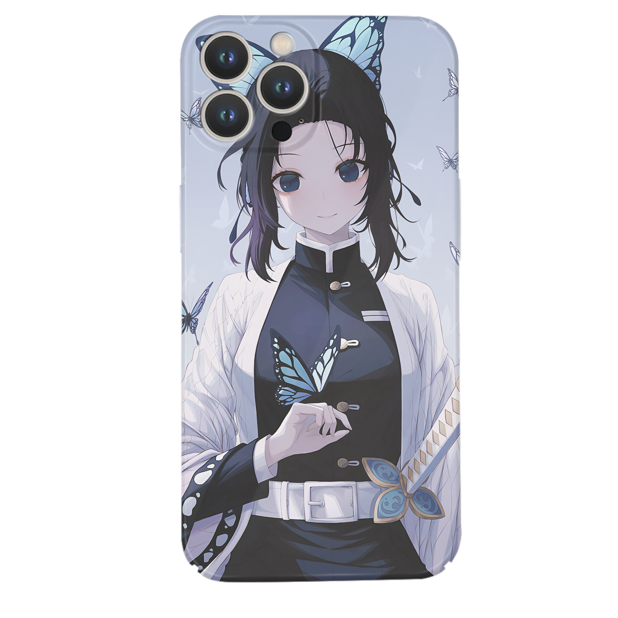 （画像用） 鬼滅の刃（きめつのやいば）蟲柱-胡蝶 しのぶ／こちょう しのぶ Kochou Shinobu 【iPhone 14シリーズ対応】ハードケース